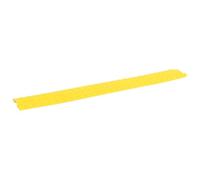 vidaXL 4x Rampas de Protección de Cable Canaleta Pasacables de Suelo Cubierta Protectora Manguera Tubo Tubería Pista Almacén Amarillo 98,5 cm