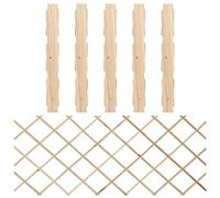 vidaXL 5X Madera Maciza de Abeto Vallas Enrejado Pérgola Cerca Panel Extensión Jardín Patio Barrera Borde Exterior Divisor Decoración 180x80 cm