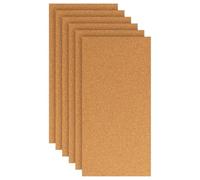 vidaXL 6 tableros de corcho marrón 100 x 50 cm corcho acústico para oficina, aislamiento térmico, paneles marrones, versátil, beige, tablón rectangular