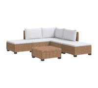 vidaXL 6 uds. Conjunto de Lounge de Ratán con Cojines GENDT Natural