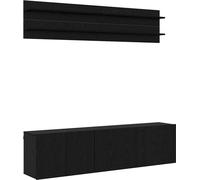vidaXL: 6 unidades de soportes para televisores, color , aspecto de roble, material de madera