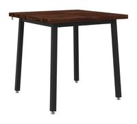 vidaXL 60 x 55 x 75 cm Madera de Acacia Sólida Marrón Oscuro y Negro