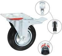 vidaXL, 8 unidades de ruedas giratorias, 160 mm