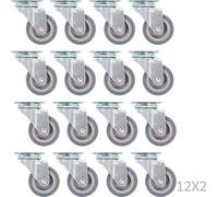 vidaXL, 96 unidades de ruedas giratorias, 50 mm