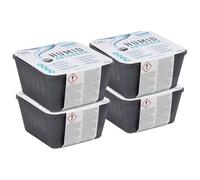 vidaXL Lafita Absorbentes de humedad con bolsas de recambio 4 unidades 450 g