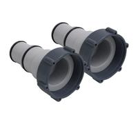 vidaXL Adaptadores para manguera de piscina 2 unidades plástico