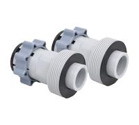 vidaXL Adaptadores para manguera de piscina tipo B 2 unidades