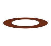 vidaXL Adecuado para Anillo de Árbol Plano Marrón Ø50 / 80 cm, Decoración Moderna para jardín y terraza, Protector de árbol Duradero, Mejora del Paisaje y Guarda raíces