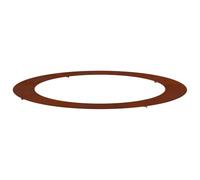vidaXL Adecuado para Anillo de Árbol Plano Oxidado Ø90/120 cm