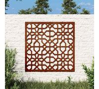 vidaXL Adorno de pared de jardín acero corten diseño morisco 55x55 cm