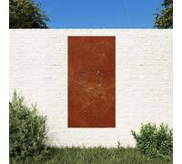 vidaXL Adorno de pared de jardín acero corten diseño sol 105x55 cm