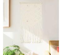 vidaXL Adorno de pared de macramé algodón 40x80 cm