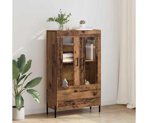 vidaXL Alacena con cajón Corona Madera Vieja 69,5 x 31 x 115 cm