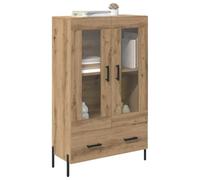 vidaXL Alacena con cajón Corona Roble Artesanal 69,5 x 31 x 115 cm, Mueble de Sala, Armario Moderno, diseño Rectangular, práctico y Duradero, Organizador Minimalista