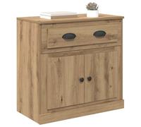 vidaXL Alacena con cajón Roble Artesanal 70 x 35,5 x 67,5 cm, Elegante aparador, Mueble Rectangular, diseño Moderno, Gran Espacio, cajones Resistentes, práctico para la Sala