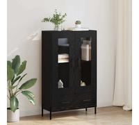 vidaXL Alacena CORONA Roble Negro 69,5 x 31 x 115 cm