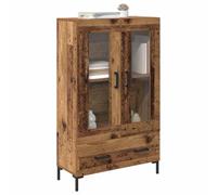 vidaXL Alacena Madera Vieja 69,5 x 31 x 115 cm Madera contrachapada, Armario Moderno para Sala, diseño Rectangular, Mueble Resistente con Amplio Espacio, ¡Funcional y con Estilo