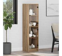 vidaXL Alacena Roble artesanal 35 x 37 x 142 cm Madera contrachapada