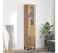 vidaXL Alacena Roble artisan 34,5 x 34 x 180 cm Madera de ingeniería
