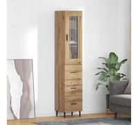 vidaXL Alacena Roble artisan 34,5 x 34 x 180 cm Madera de ingeniería