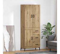 vidaXL Alacena Roble artisan 69,5 x 34 x 180 cm Madera de ingeniería