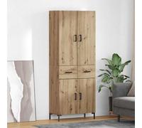 vidaXL Alacena Roble artisan 69,5 x 34 x 180 cm Madera de ingeniería