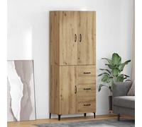 vidaXL Alacena Roble artisan 69,5 x 34 x 180 cm Madera de ingeniería
