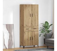 vidaXL Alacena Roble artisan 69,5 x 34 x 180 cm Madera de ingeniería