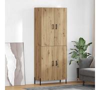 vidaXL Alacena Roble artisan 69,5 x 34 x 180 cm Madera de ingeniería