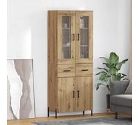 vidaXL Alacena Roble artisan 69,5 x 34 x 180 cm Madera de ingeniería