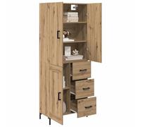 vidaXL Alacena Roble Artisan 69,5 x 34 x 180 cm Madera de ingeniería
