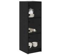 vidaXL Alacena Roble Negro 35 x 37 x 109 cm Madera de ingeniería