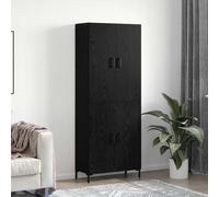 vidaXL Alacena Roble negro 69,5 x 34 x 180 cm Madera de ingeniería