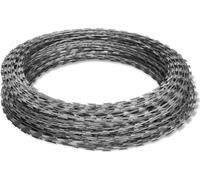 vidaXL Alambre de púas, 2 unidades. Cerca concertina de acero galvanizado, 100 metros