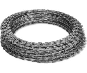 vidaXL Alambre de púas, 2 unidades. Cerca concertina de acero galvanizado, 100 metros