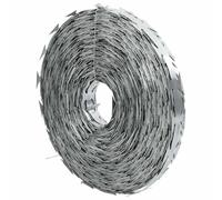 vidaXL Alambre de Púas Concertina Acero Galvanizado 500 m Cuerdas Bricolaje