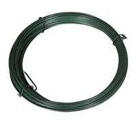 vidaXL Alambre para atar vallas 25 m 1,4/2 mm acero verde