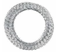 vidaXL Alambre para concertina BTO-22 de púas con clips, acero galvanizado 100 m
