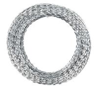 vidaXL Alambre para concertina BTO-22 de púas con clips, acero galvanizado 100 m