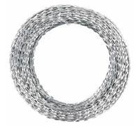 vidaXL Alambre para concertina BTO-22 con clips acero galvanizado 150m