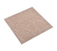 vidaXL Alfombra 20 pcs Beige 50 x 50 cm 100% Polipropileno
