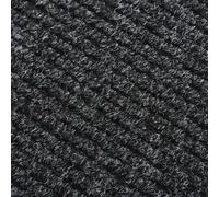 vidaXL Alfombra antideslizante para interiores, 100x250 cm, color gris antracita