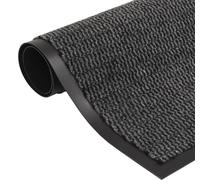 vidaXL Alfombra antideslizante rectangular, con textura, 90x150 cm, color gris antracita - Alfombra antideslizante - Alfombras antideslizantes - Alfombra de entrada - Alfombras de entrada