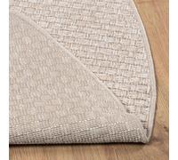 vidaXL Alfombra circular FARO, color crema, diámetro 200 cm, material: poliéster