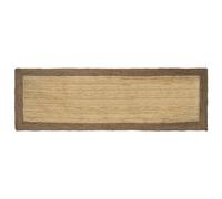 vidaXL Alfombras de área Gris 80 x 250 cm Yute, Alfombra para Sala, Decoración de Yute Beige Hecha a Mano, Área Rectangular, Estilo Indoor de Lujo