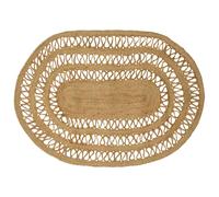 vidaXL Alfombra de área Natural 100 x 152 cm yute