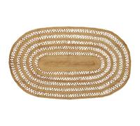 alfombra de área natural vidaXL, 152 x 245 cm, de yute