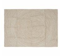 vidaXL Alfombra de área Natural y Blanco 120 x 170 cm yute