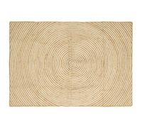 vidaXL Alfombra de área Natural y Blanco 120 x 170 cm yute