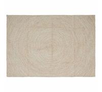 vidaXL Alfombra de área Natural y Blanco 160 x 230 cm yute